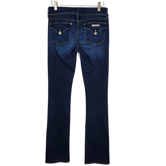 HUDSON Jeans Womens 27 Blue Beth Baby Bootcut Stretch Denim USA Made Flap Pocket - Picture 1 of 13
